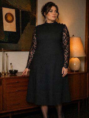 EDITH FLAGG Vintage 60s Shift Dress